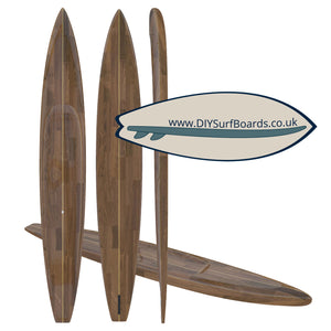 Linda Mar Stand Up Paddleboard DIY Wooden Surfboard Kit. 14', 25" 294 Litre.