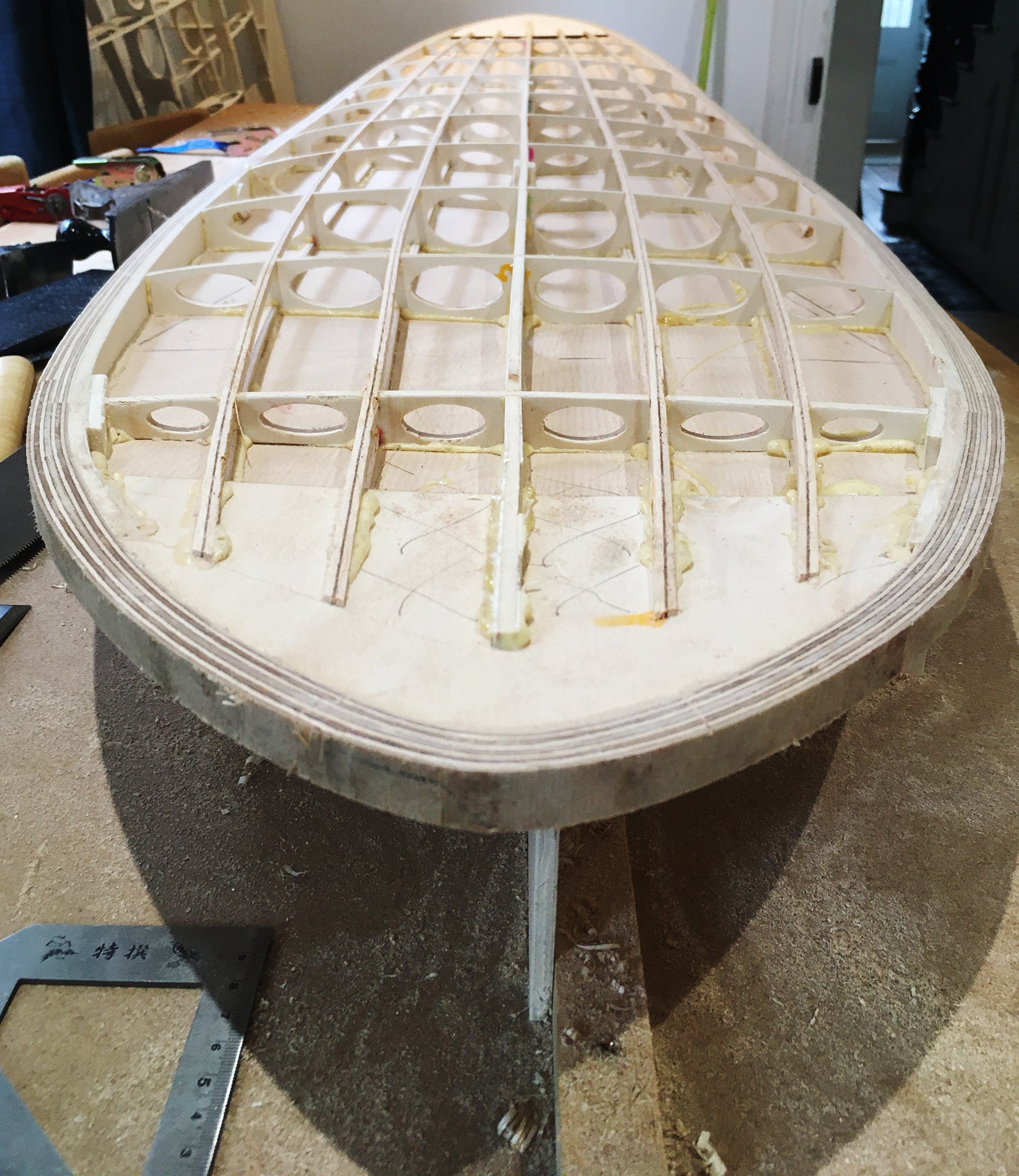 Stand Up Paddleboard DIY Wooden Surfboard Kit. 10', 29" 200 Litre